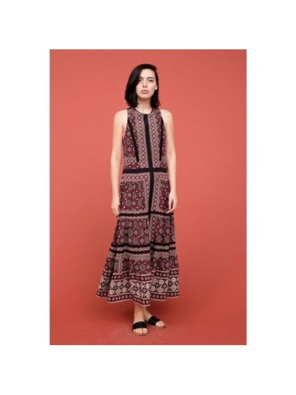 SEA New York Ezri silk crepe  Maxi Dress